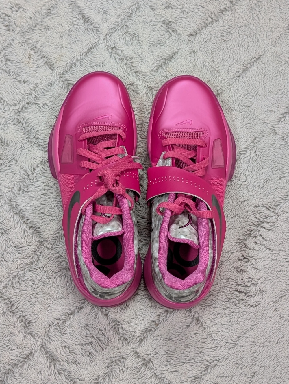 Nike Zoom KD 4 Aunt Pearl 2024 Pinkfire 2 Basketball Shoes Mens 8 HF9098-600 - Picture 5 of 7